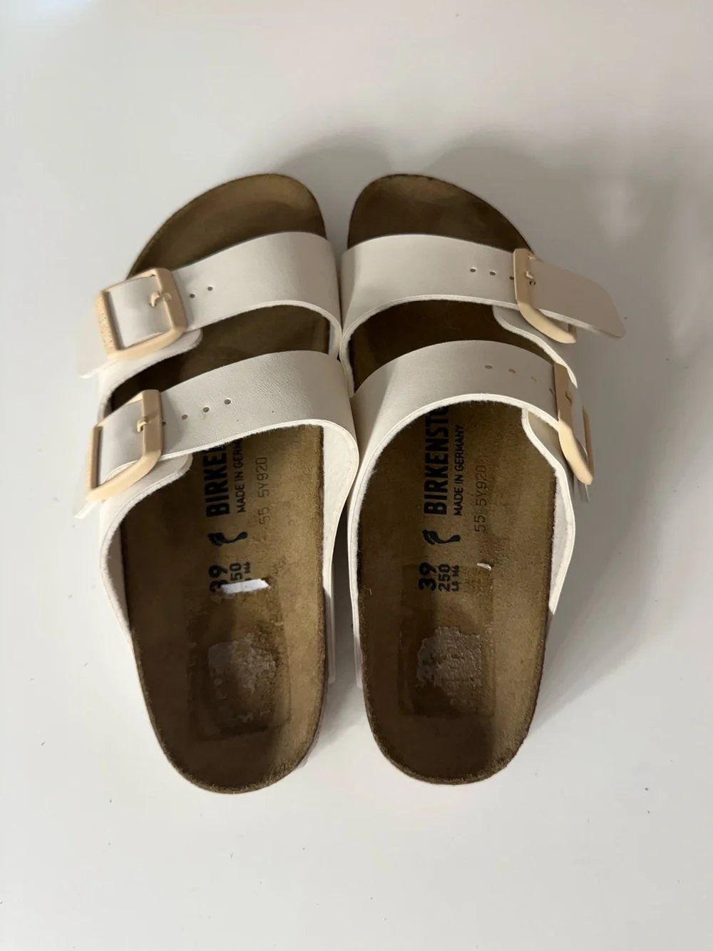 Birkenstock Arizona Birko-Flor in Eggshell 8